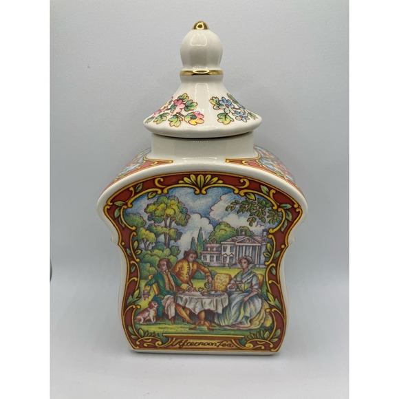 Sadler, The World of Tea Collection, Made in England, Biscuit Barrel Caddy - Picture 1 of 12